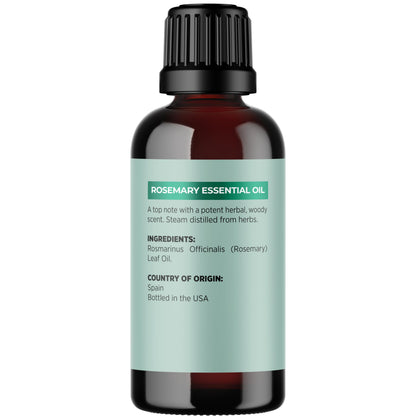 Pure Rosemary Oil for Hair, Skin & Nails | 100% Pure & Undiluted (1 fl oz)