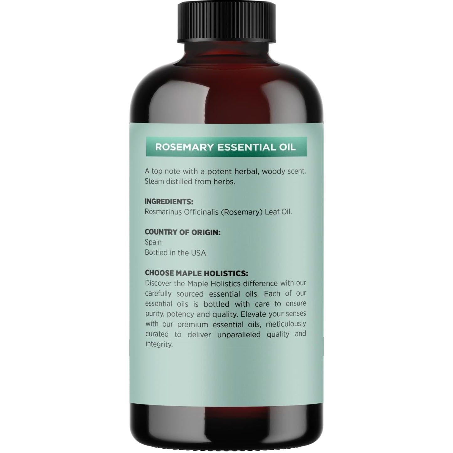 Pure Rosemary Essential Oil 8oz Bulk - Undiluted Rosemary Oil for Hair, Skin, Nails & Aromatherapy