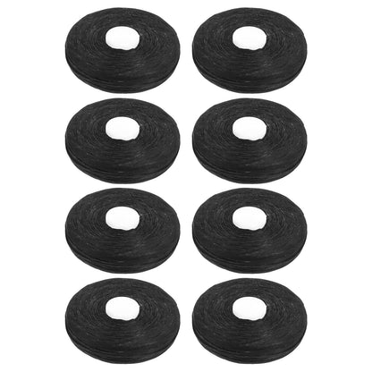 ROSENICE Bamboo Charcoal Dental Floss 50m – Mint Flavor, 8-Pack (Black)