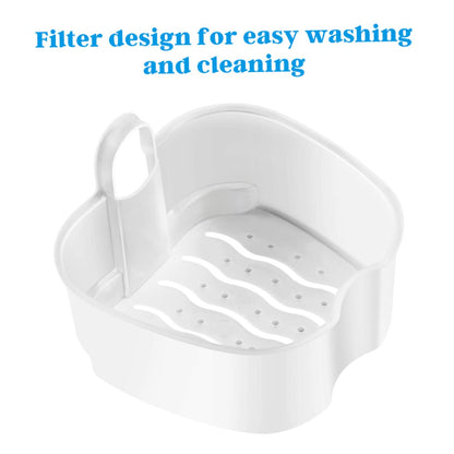 Rosenice Denture Storage Box Set 2 Pack with Strainer Basket | Portable ABS Case