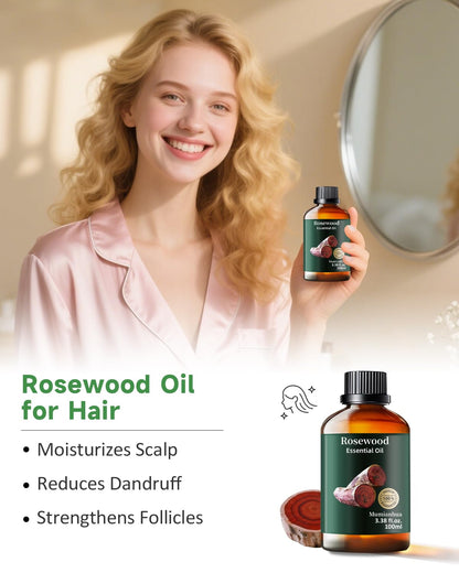 Rosewood Essential Oil – Outdoor Shield & Protective Barrier (3.38 Fl Oz)