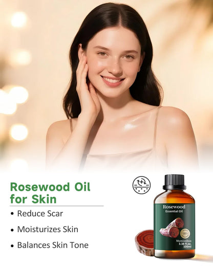 Rosewood Essential Oil – Outdoor Shield & Protective Barrier (3.38 Fl Oz)