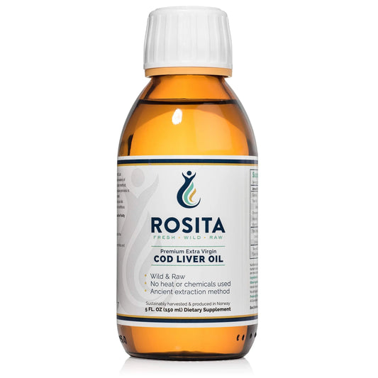 Rosita Extra Virgin Cod Liver Oil Liquid – Pure, Unprocessed, Sustainable Nordic Oil BritishVita | Premium UK Vitamins & Wellness Supplements