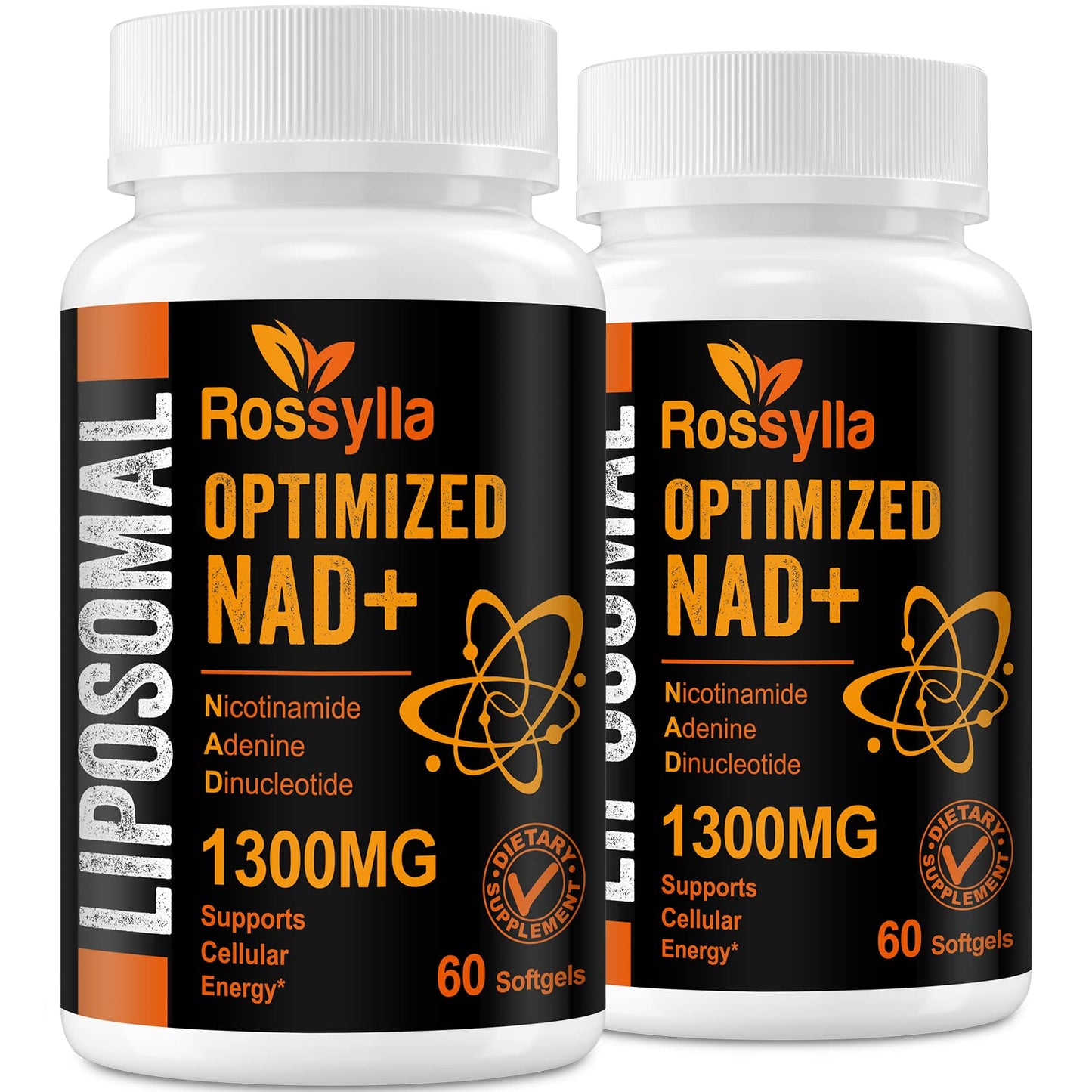 Rossylla 1300 mg Liposomal NAD+ Supplement | Highest Absorption | 120 Count