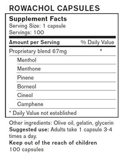 Rowachol Capsules 100 Capsules by rowa - Premium Liver Support
