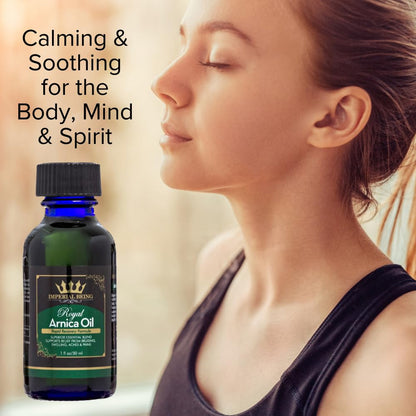 Royal Arnica Oil – Organic Herbal Blend for Muscle Recovery, Bruises & Joint Flexibility (1oz)