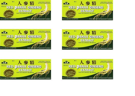 Royal King Red Panax Ginseng 6000mg - 6 Pack BritishVita | Premium UK Vitamins & Wellness Supplements
