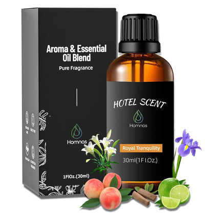Royal Tranquility Essential Oil – Hotel Diffuser Oil for Aromatherapy | Lemon, Jasmine & Amber
