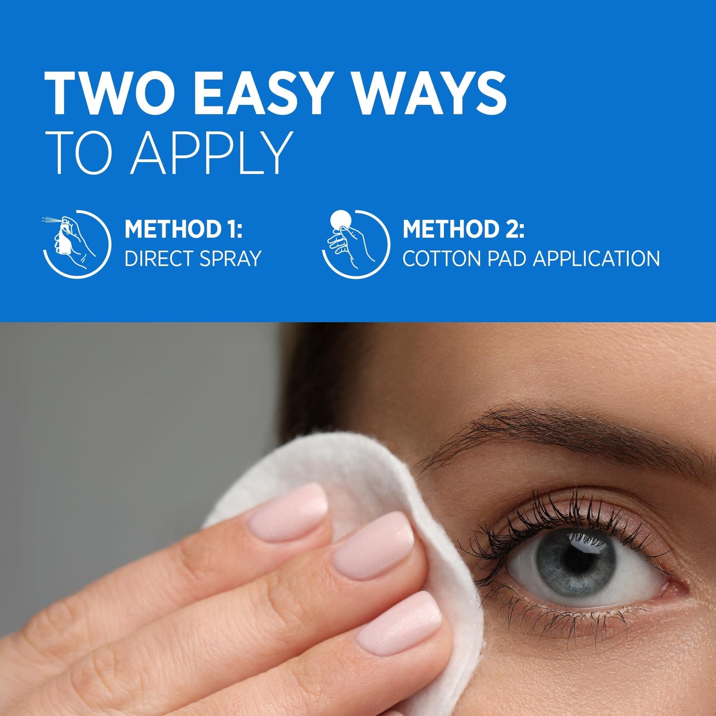 Roycederm Stye Eye Treatment Relief Spray – Hypochlorous Acid Mist for Dry Eyelids & Makeup Removal