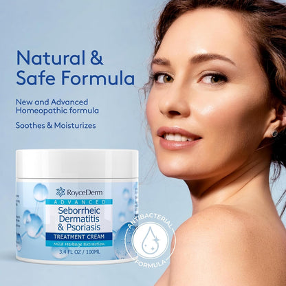 Roycederm Seborrheic Dermatitis Cream – Scalp Treatment for Psoriasis, Dandruff & Dry Scalp