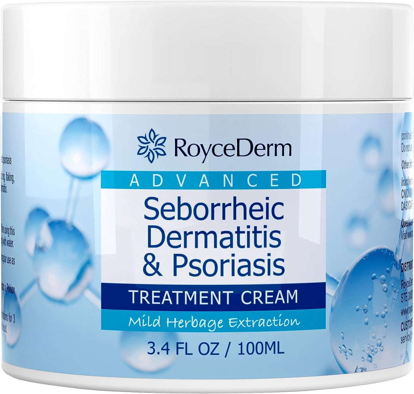 Roycederm Seborrheic Dermatitis Cream – Scalp Treatment for Psoriasis, Dandruff & Dry Scalp
