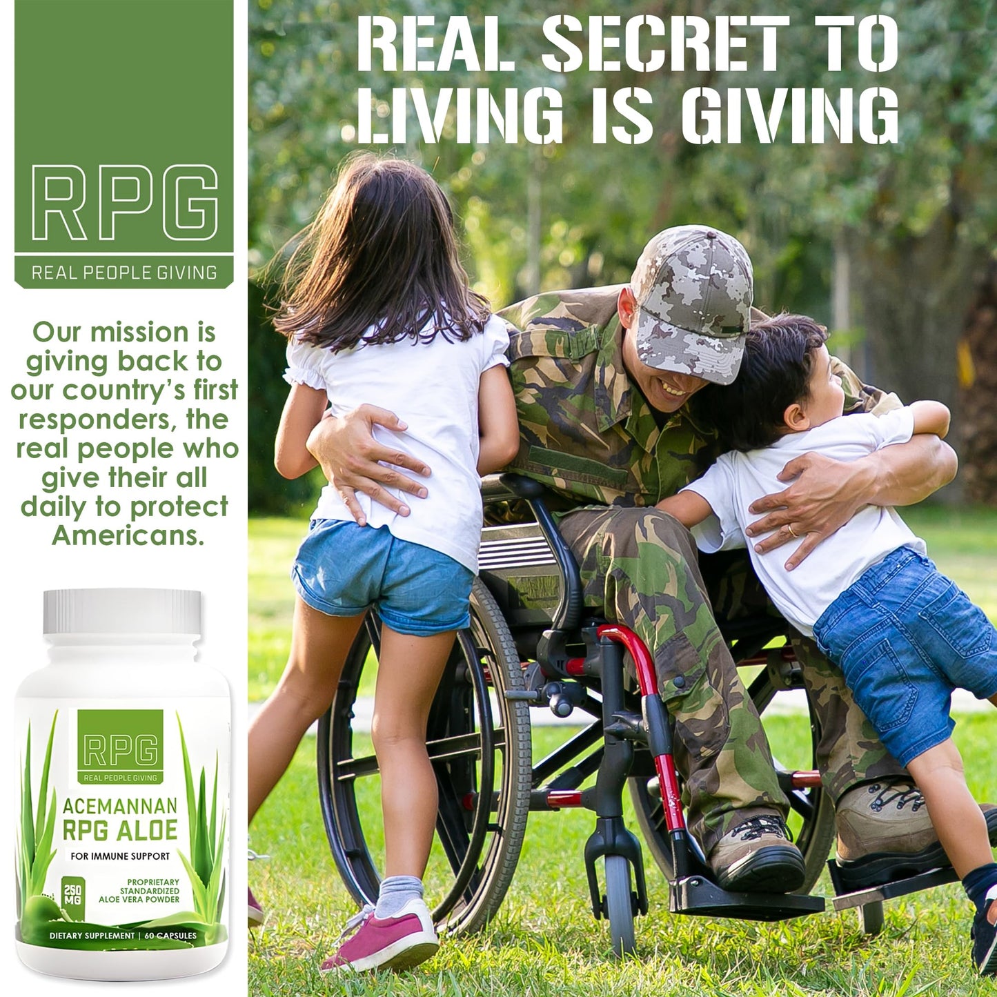 RPG Acemannan Aloe Vera Capsules - Immune & Gut Support | 60 x 250 mg