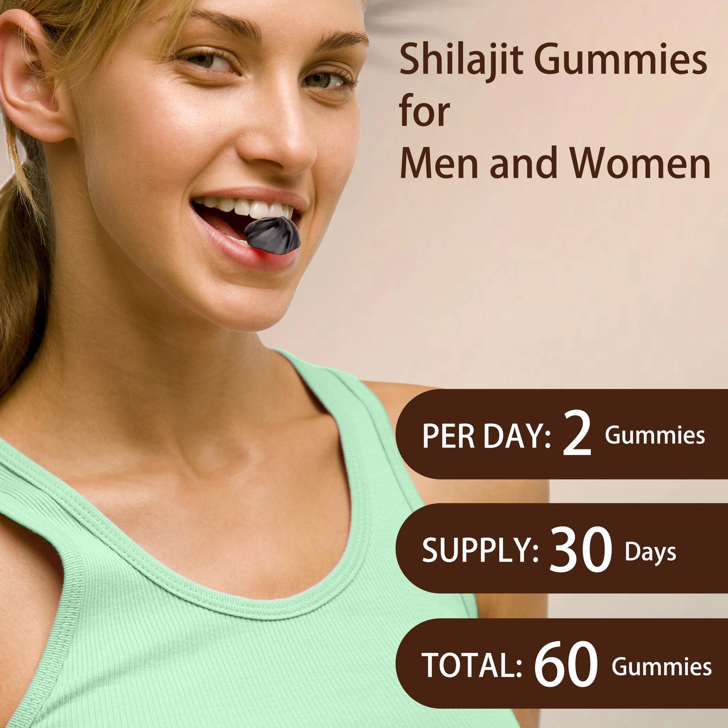 Rrubem Shilajit Gummies – 4000mg Pure Himalayan Shilajit, Blackberry, 60 Count