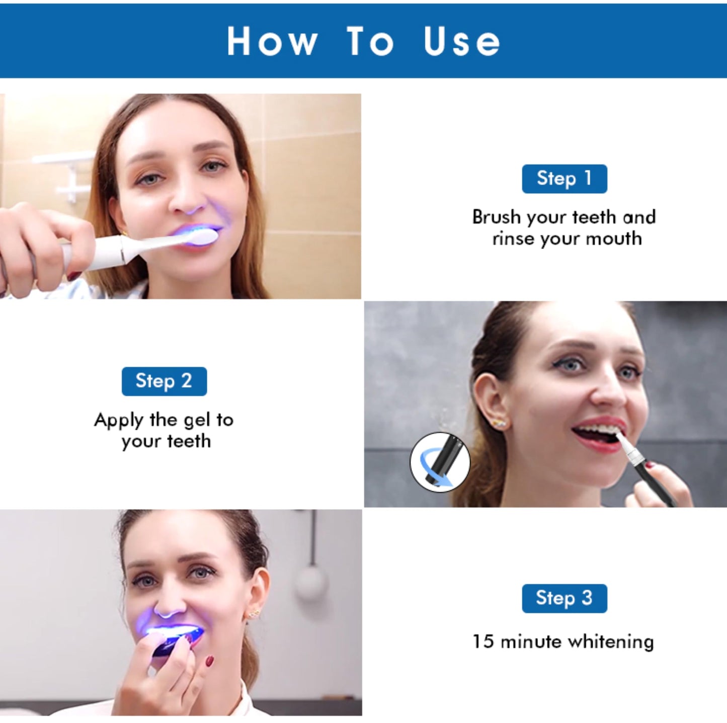 RS Smile Professional Wireless Teeth Whitening Kit – 32x Dual LED Lights