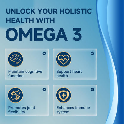 Triple Strength Omega-3 Fish Oil 2000mg with Vitamin E – High Potency EPA, DHA & DPA | 100 Softgels