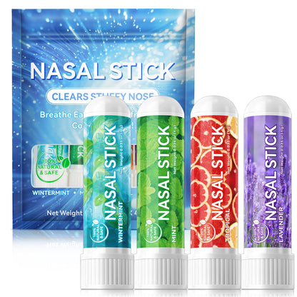 Ruduwu Nasal Stick 4 Pack – Natural Nose Inhaler for Quick Refresh, Energy Boost & Relaxation