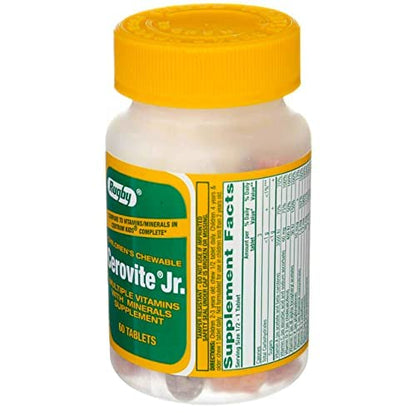 Rugby Cerovite Jr. Children's Chewable Multivitamin 60 Tabs