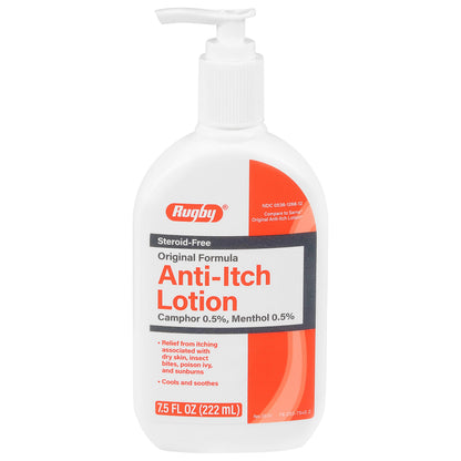 Rugby Anti-Itch Lotion – Camphor 0.5% & Menthol 0.5% | Cooling Relief 7.5 oz