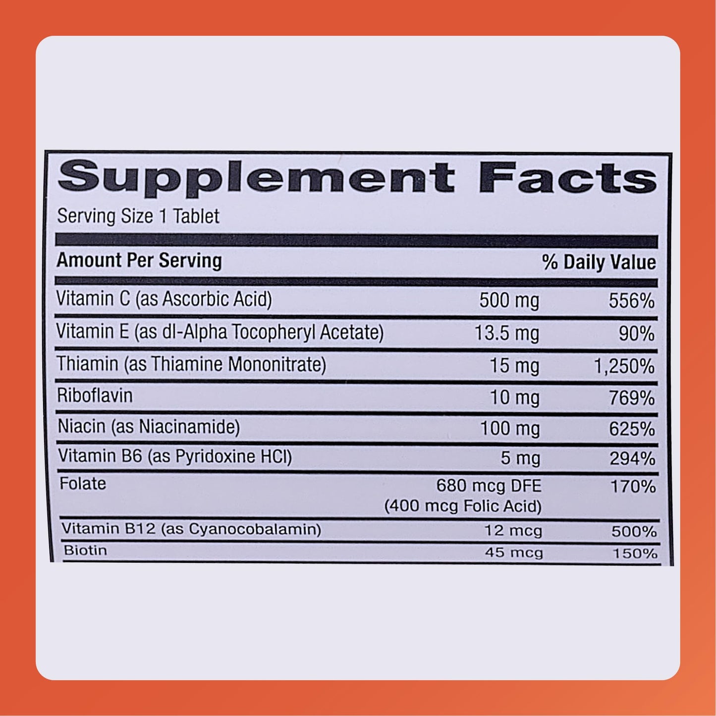Rugby Multivitamin with Zinc Stress Formula - 60 Tablets