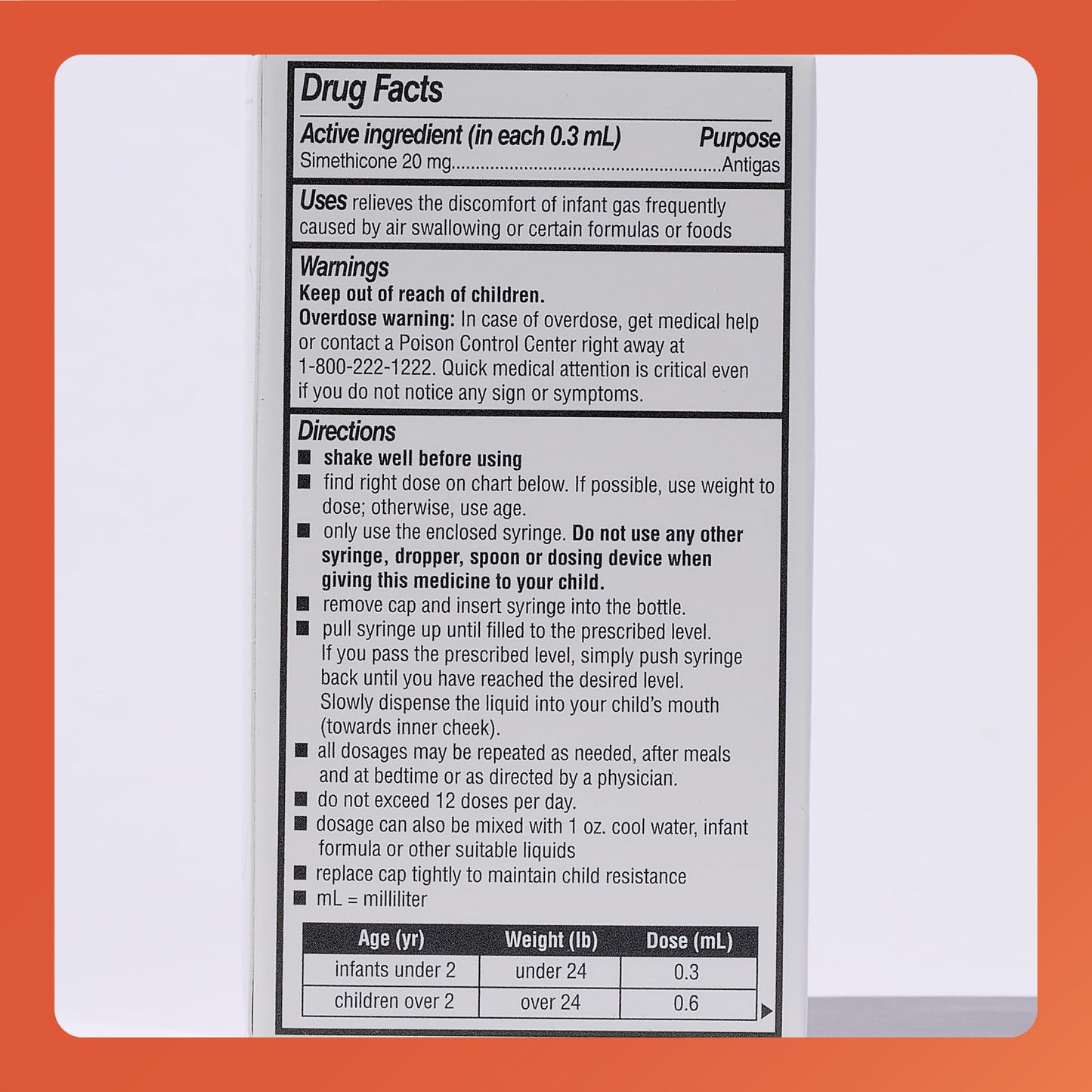 Rugby Laboratories Dye-Free Infants' Gas Drops - Simethicone 20 mg - 3 Pack (1 fl oz each)