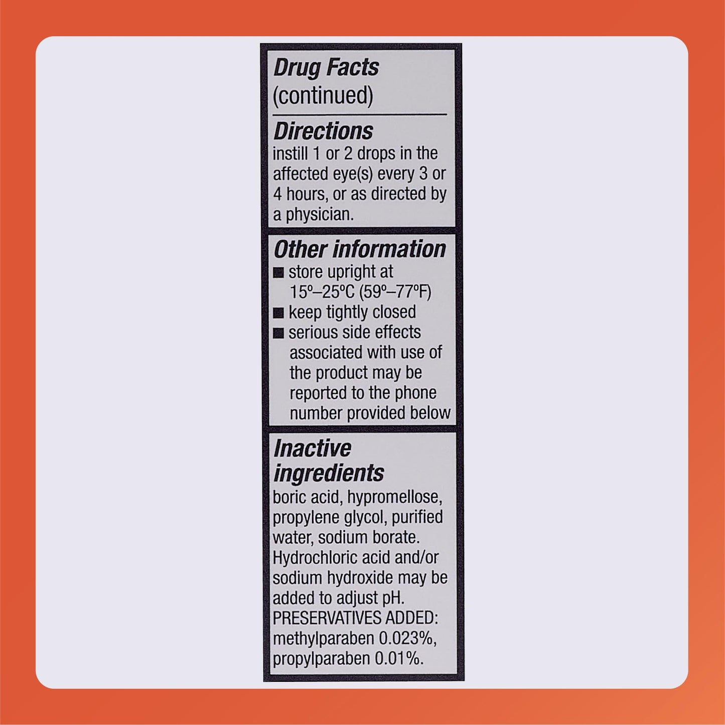 Rugby Laboratories Sodium Chloride 5% Hypertonicity Ophthalmic Drops – Alcohol-Free, 0.5 fl oz