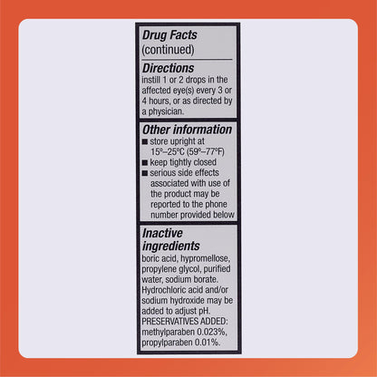 Rugby Laboratories Sodium Chloride 5% Hypertonicity Ophthalmic Drops – Alcohol-Free, 0.5 fl oz