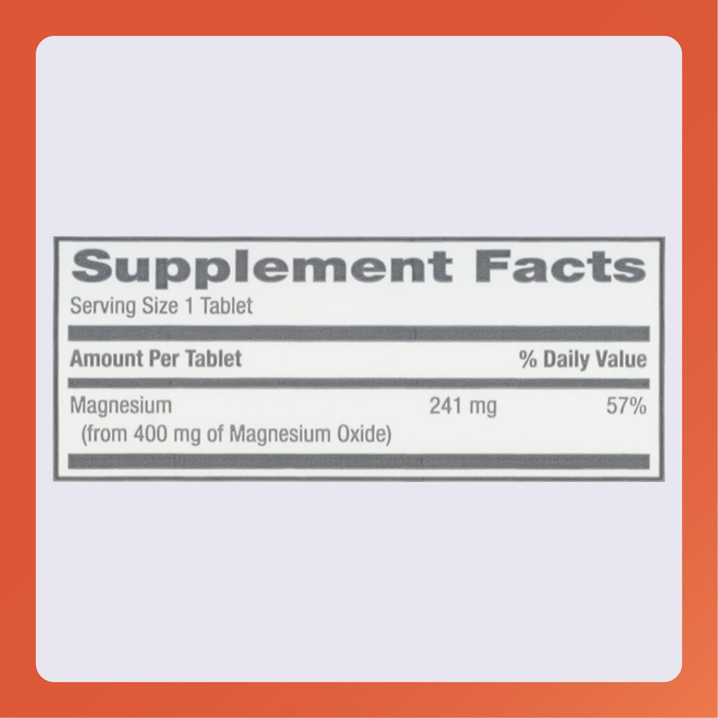 Rugby Magnesium Oxide 400 mg Tablets | Gluten-Free Dietary Supplement | 120 Count