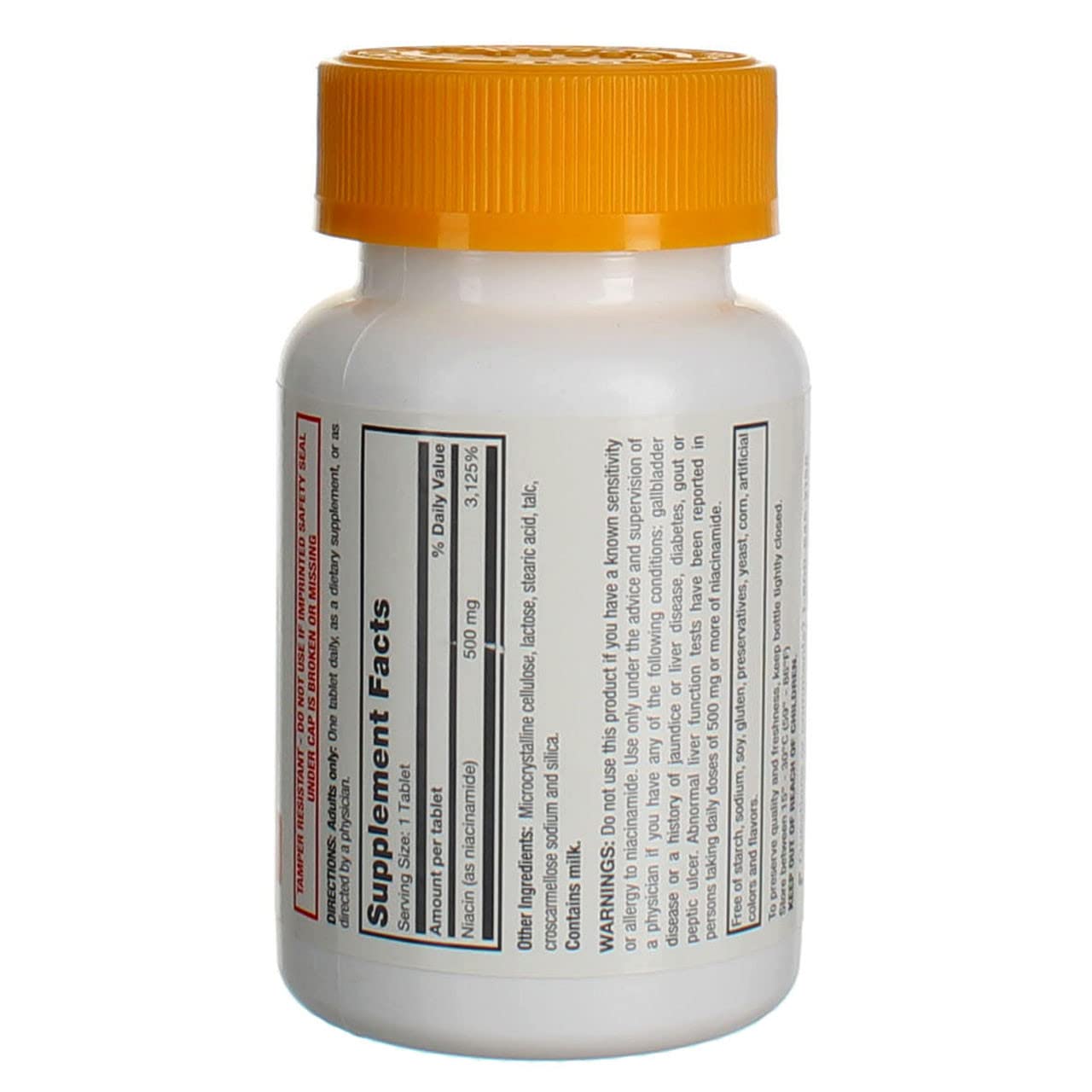 RUGBY LABORATORIES Niacinamide 500 mg – 100 Tabs | Vitamin B3 Supplement
