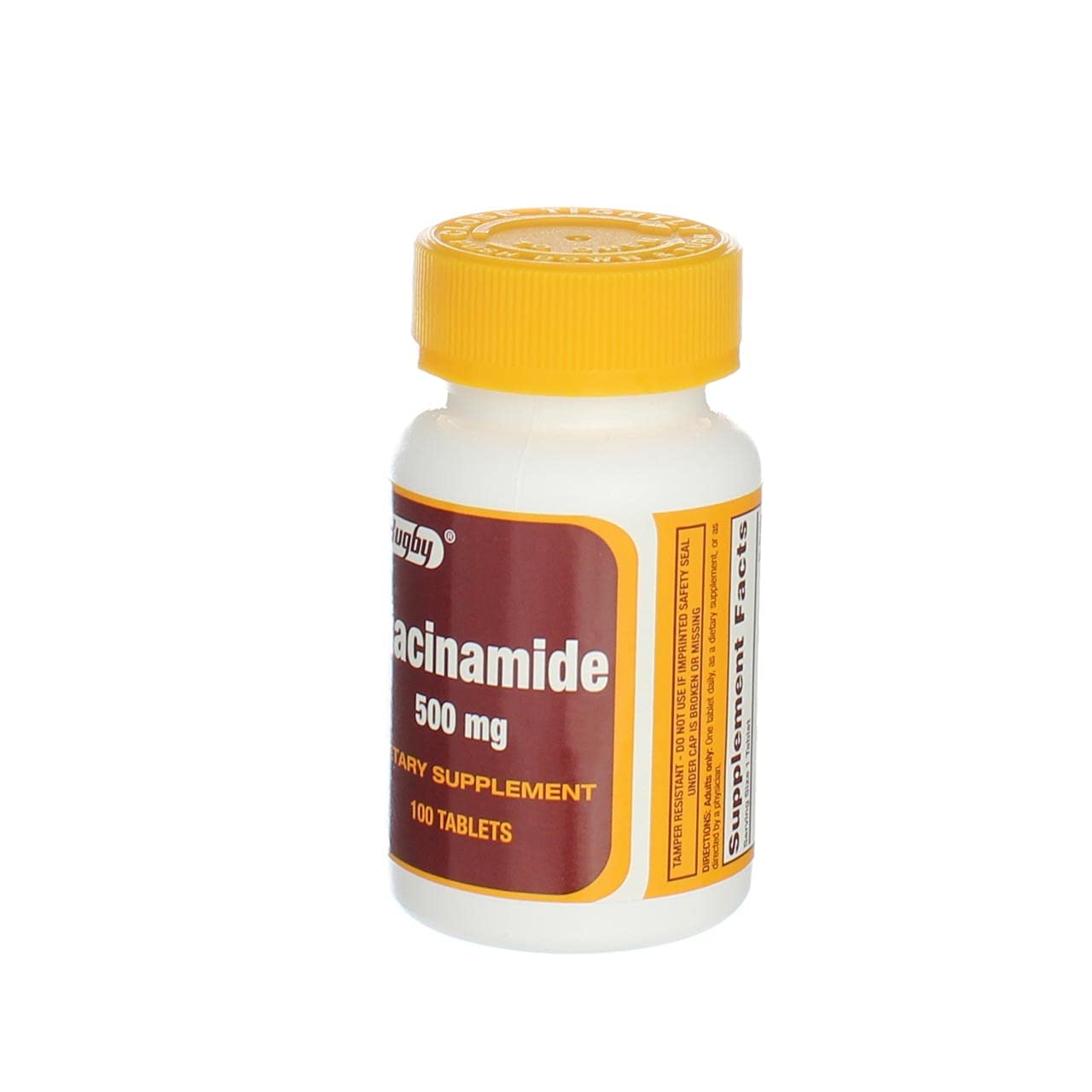 RUGBY LABORATORIES Niacinamide 500 mg – 100 Tabs | Vitamin B3 Supplement