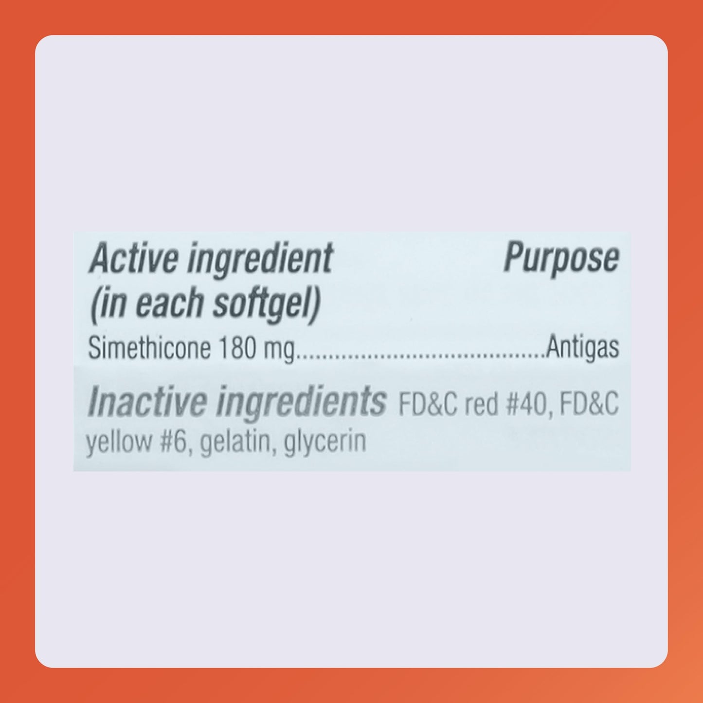 Rugby Ultra Strength Simethicone Gas Relief 180 mg - 60 Softgels (2 Pack) for Adults | Rugby Laboratories