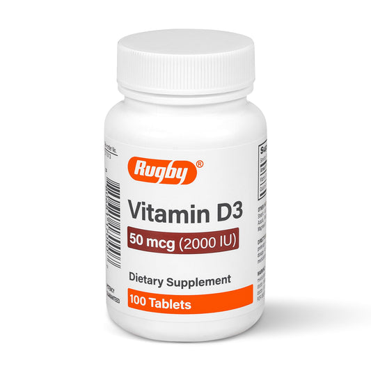 Rugby Vitamin D3 2000 IU (50 mcg) – Gluten-Free Daily Vitamin D3 for Immune, Bone & Teeth Health | 100 Tablets BritishVita | Premium UK Vitamins & Wellness Supplements