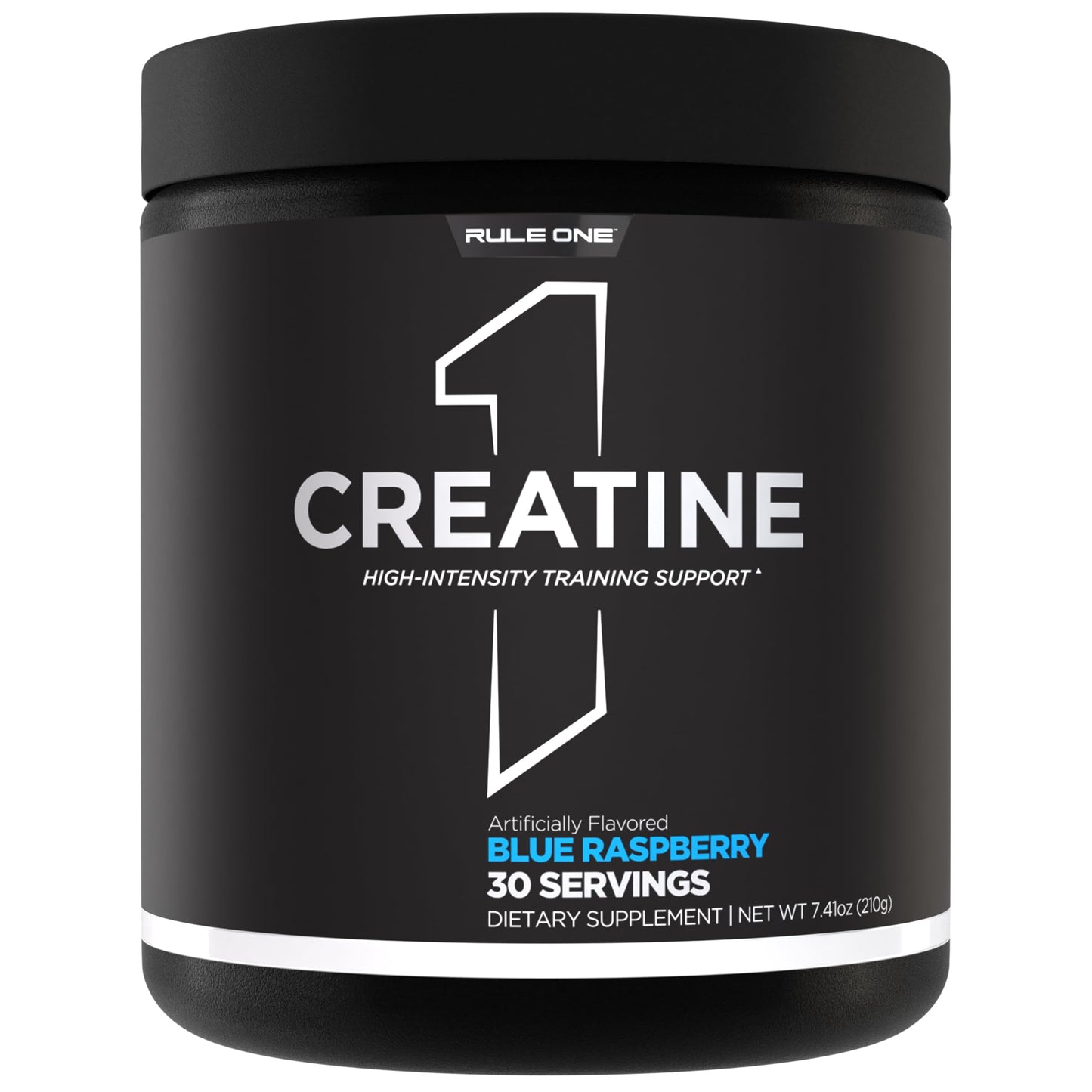 Rule 1 Creatine Powder – Pure Micronized Creatine Monohydrate for High-Intensity Exercise and Lean Body Mass Support, Flavored and Unflavored (30 Servings, Blue Raspberry)