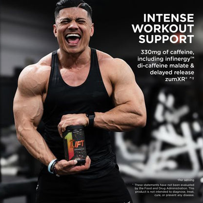 Rule 1 preLIFT Pre-Workout Snow Cone – 30 Servings, Citrulline, Beta-Alanine & Caffeine