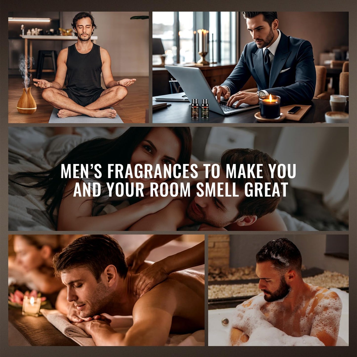 Men Essential Oils Gift Set | Premium Fragrance Oils for Diffusers