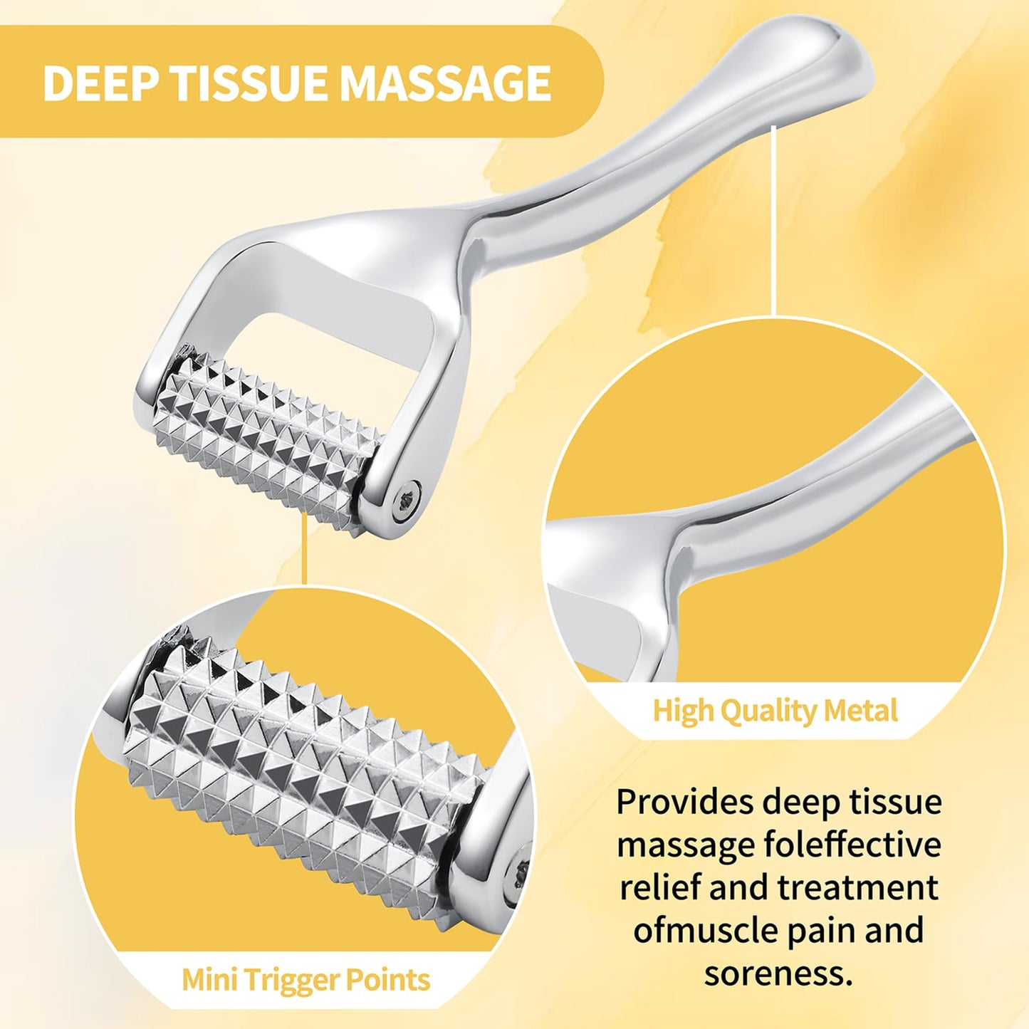 Running Man Acupressure Roller – Deep Tissue Massage Tool for Face, Hands, Feet, and Neck