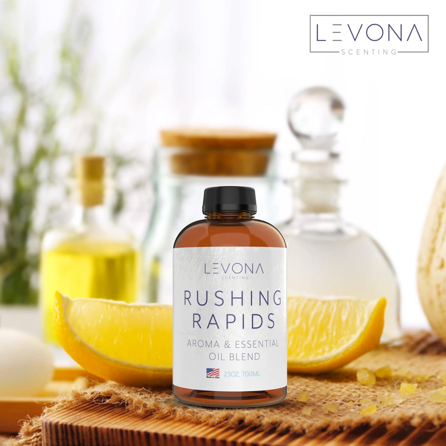Levona Scent Essential Oil – Fresh Aroma for Home, Office, Hotel & Spa (700ml/23 fl oz) – Rushing Rapids