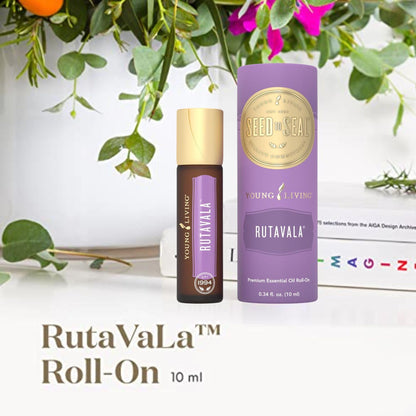 Young Living RutaVaLa Roll-On 10 ml | Calming Lavender, Valerian & Rue Blend