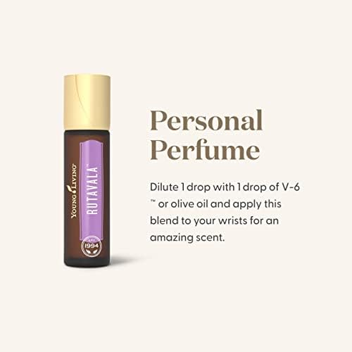 Young Living RutaVaLa Roll-On 10 ml | Calming Lavender, Valerian & Rue Blend