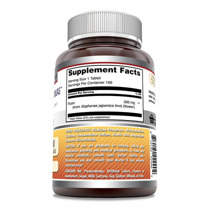 Amazing Formulas Rutin Supplement – 500 mg, 100 Count, 3 Pack, Made in USA