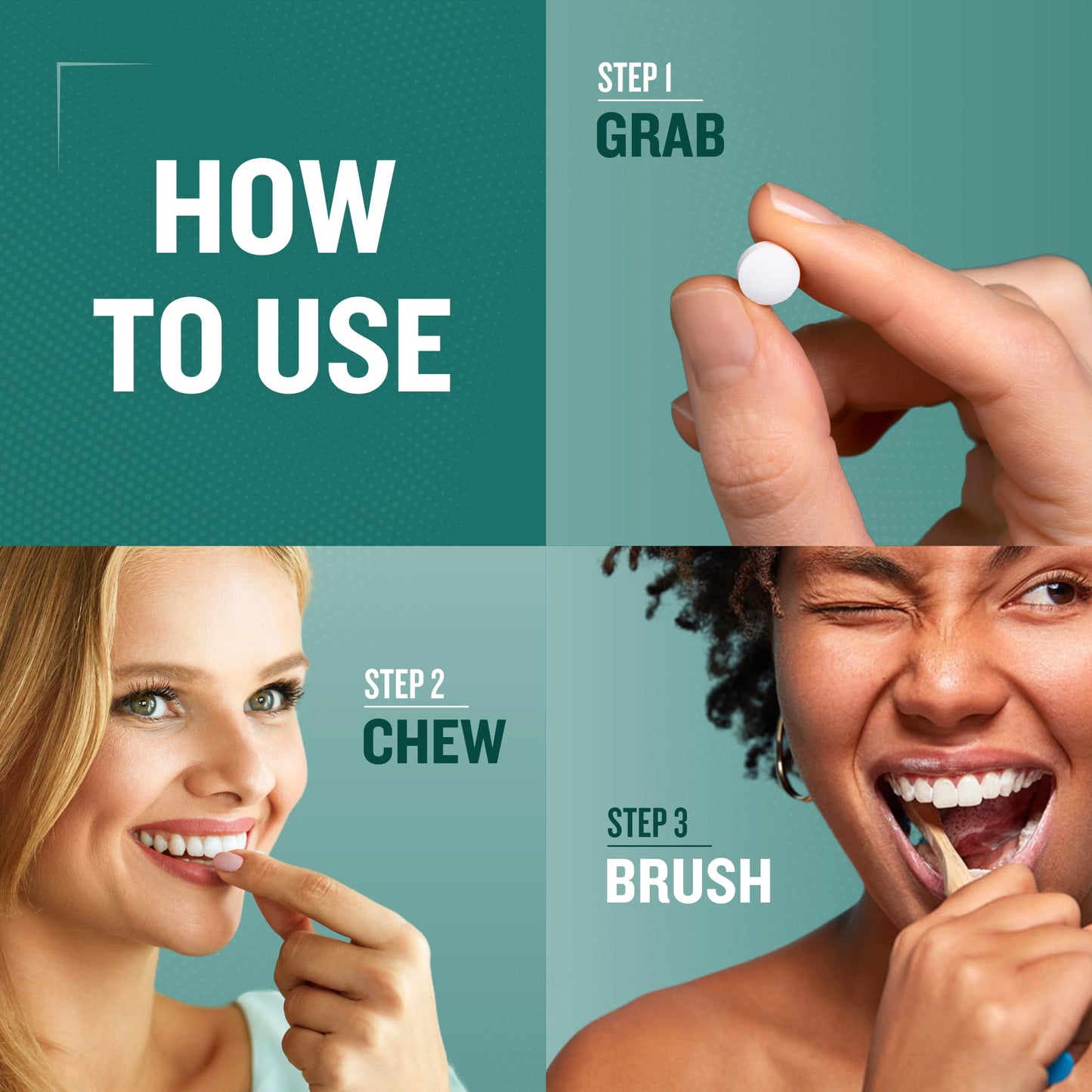 Ruut Toothpaste Tablets - Fluoride-Free, Hydroxyapatite, Peppermint