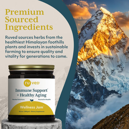 ruved Wellness Jam - Amla Jam with Honey, Immune & Digestive Support | Ayurvedic Amla & Ashwagandha