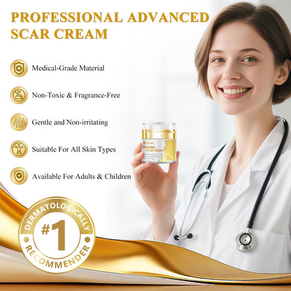 Rvlaim Silicone Scar Cream Gel – Advanced Scar Care for Surgical Scars & More (1.85 oz)