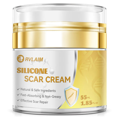 Rvlaim Silicone Scar Cream Gel – Advanced Scar Care for Surgical Scars & More (1.85 oz)