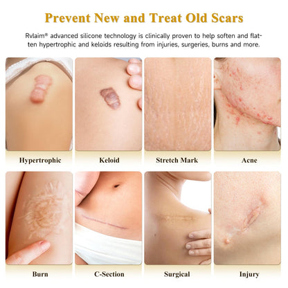 Rvlaim Silicone Scar Cream Gel – Advanced Scar Care for Surgical Scars & More (1.85 oz)