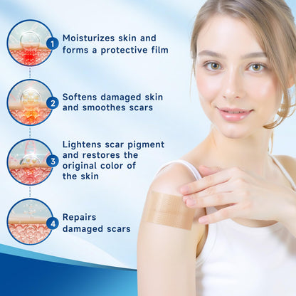 Rvlaim Silicone Scar Sheets – 1.8” x 157” Roll for Surgical Scars, Keloids, Stretch Marks