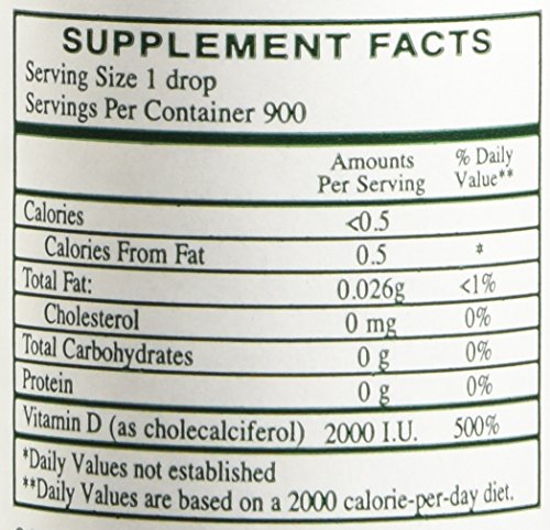 Rx Vitamins Liqui-D3 2000 IU – 1 Fl Oz (Pack of 1) | Vitamin D3 Liquid Supplement