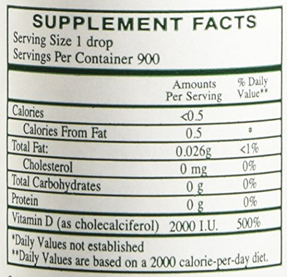Rx Vitamins Liqui-D3 2000 IU – 1 Fl Oz (Pack of 1) | Vitamin D3 Liquid Supplement