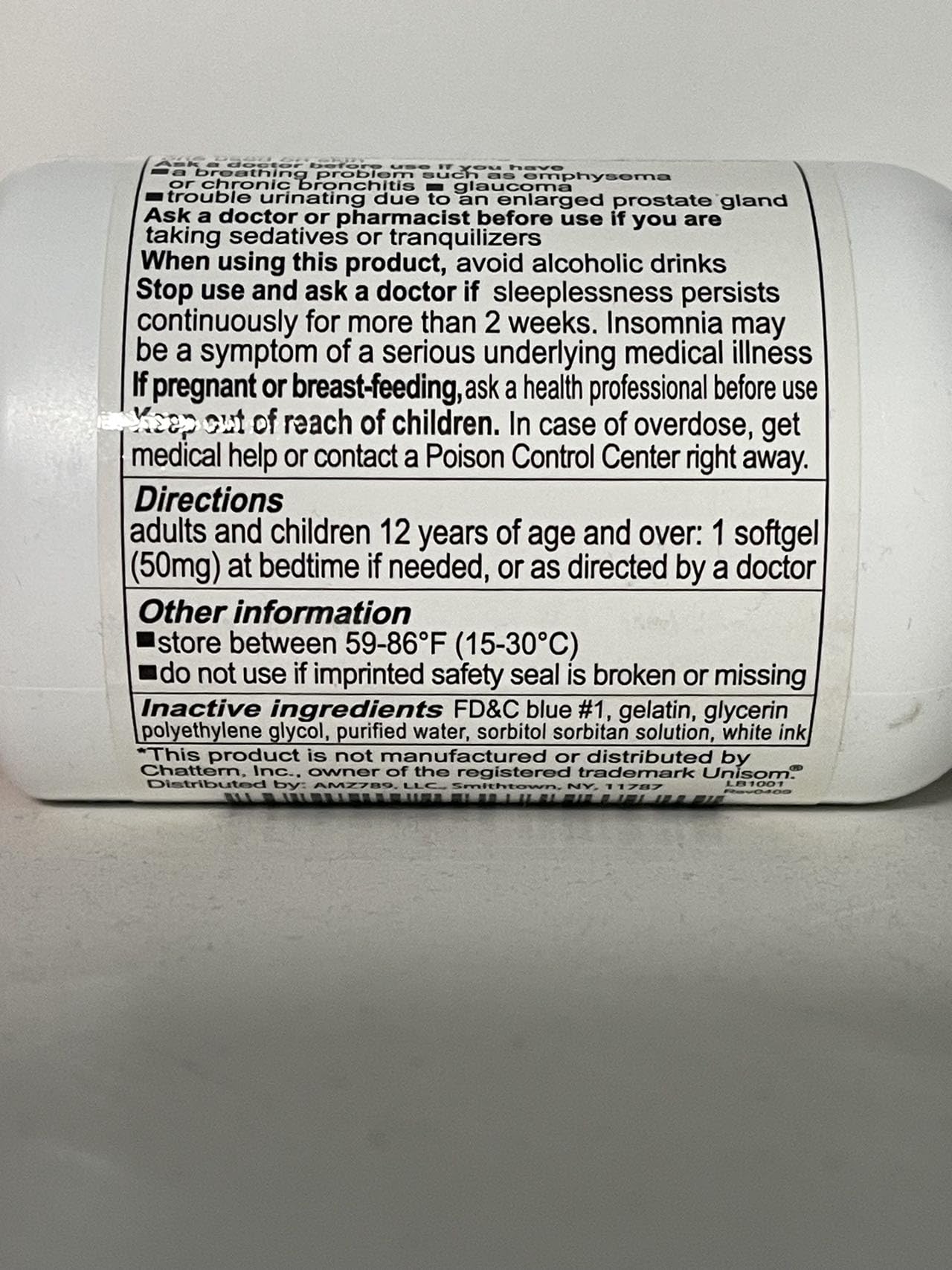 RXZELL Sleep Aid Diphenhydramine 50mg Softgels - 220 Count | Easy-to-Swallow, Non Habit-Forming