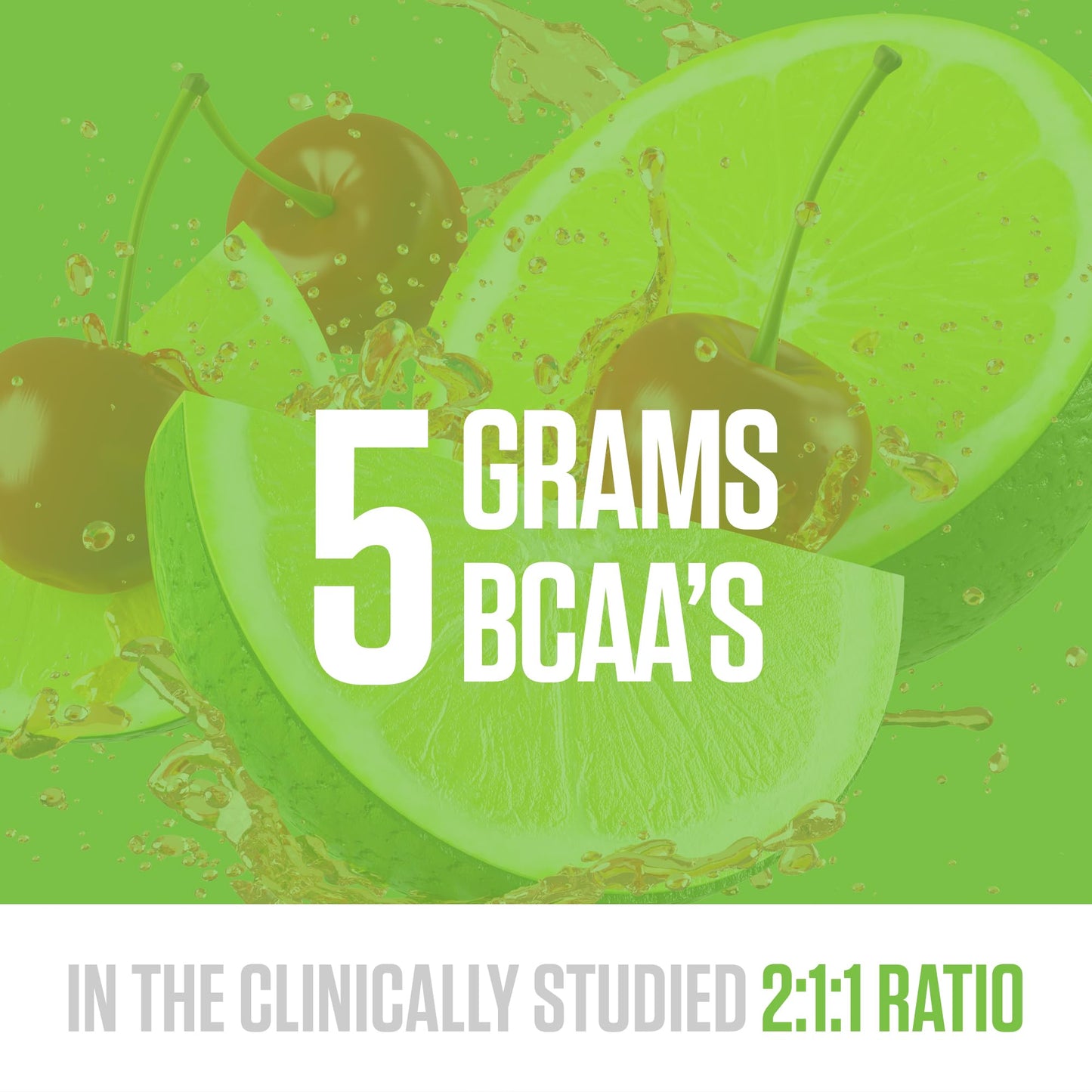 RYSE BCAA EAA Powder – Cherry Limeade | 5g BCAAs, 3g EAAs, Sugar-Free Electrolytes | 30 Servings