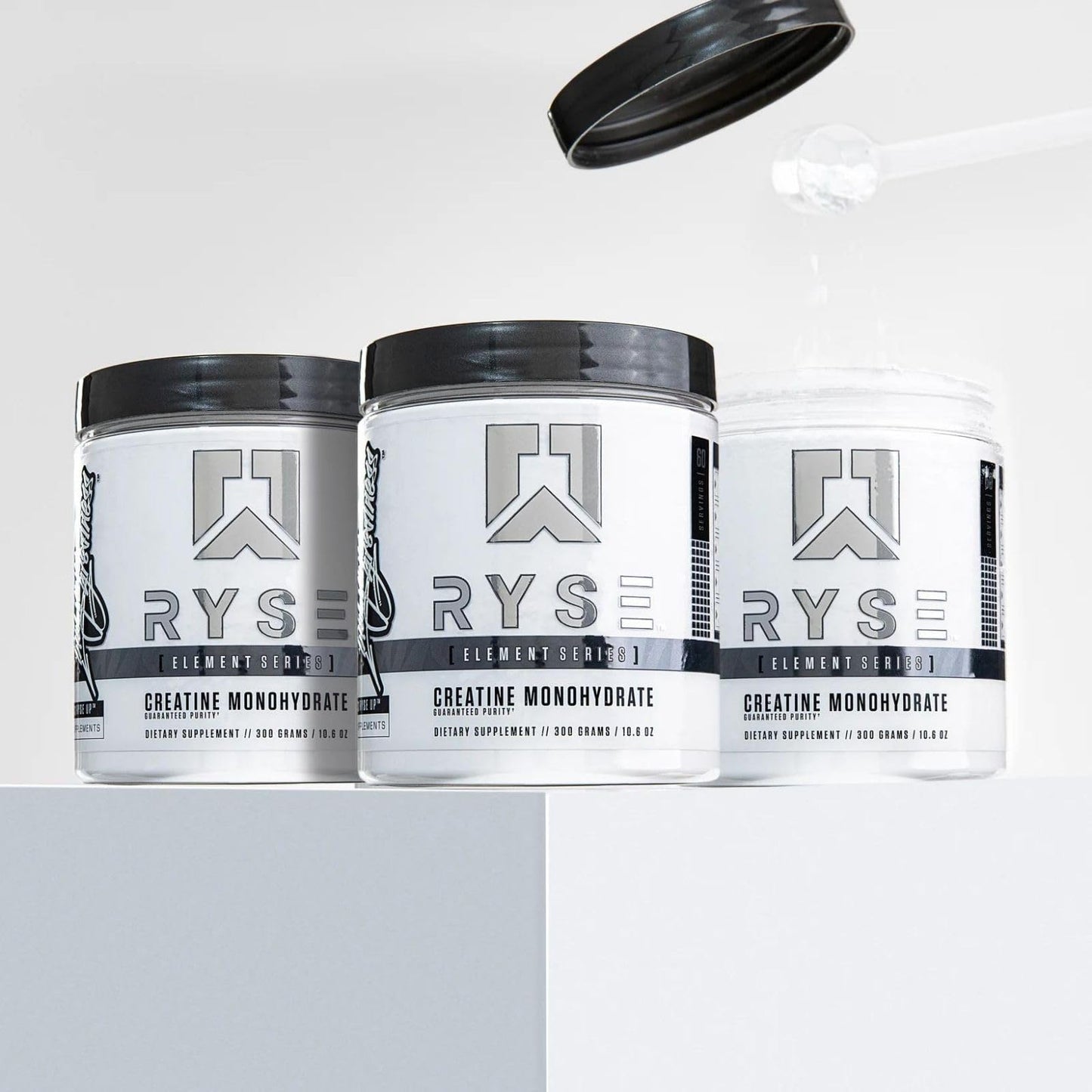 RYSE Creatine Monohydrate Powder - Unflavored | Lean Muscle Growth, Strength & Endurance | 60 Servings